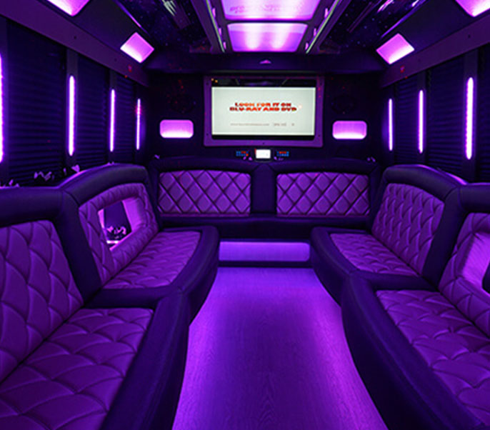 Party bus deluxe interior