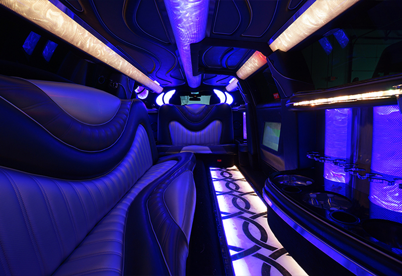 inside a Greenwood limo