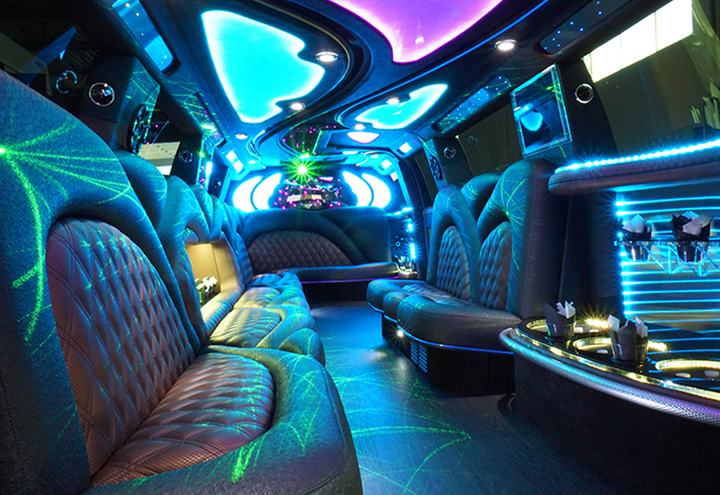 Plush limo seating