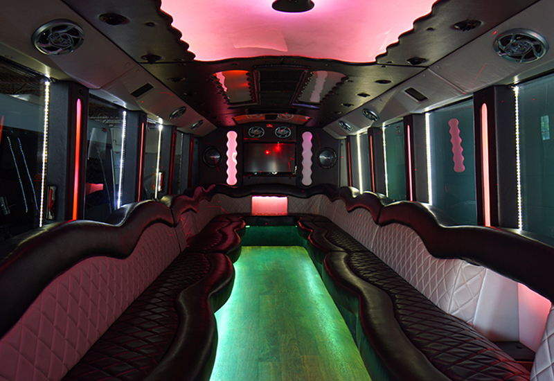 Full-equipped party bus